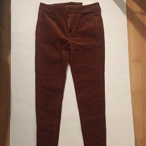 NWT American Eagle Burgundy Jeggings Super Stretch